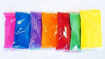 Proszek Puder Piasek HOLI kolorowy 7x70gr zestaw