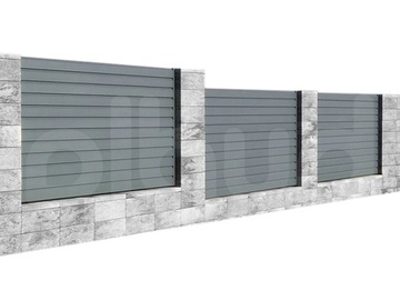 Nowoczesny segment na ogrodzenie ALFEN N02