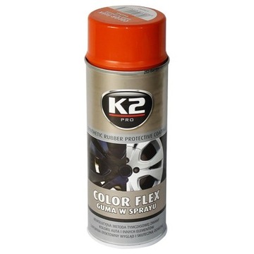 K2 PRO COLOR FLEX GUMA W SPRAY POMARAŃCZOWA ORANGE