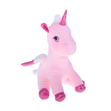 DUŻY pluszowy JEDNOROŻEC UNICORN MASKOTKA 41 cm