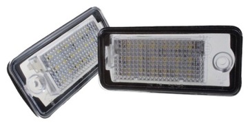 LAMPA PODSVÍCENÍ TABULKY SPZ LED M-TECH AUDI A3 8P A4 B6 B7