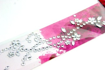 Naklejki ozdoby dekoracyjne DIAMENTY KWIATY 24 cm
