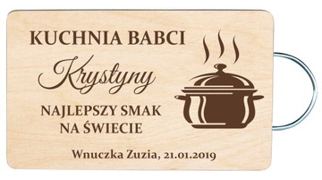 DESKA do krojenia grawer PREZENT BABCI DZIADKA