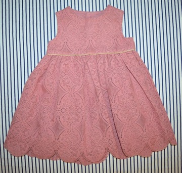 MAMAS & PAPAS ŚLICZNA SUKIENKA KORONKA 6-9m 74