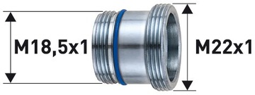 Adapter do kranu Neoperl Cache TJ M18,5x1 /M22x1