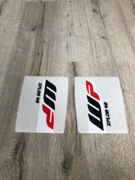KTM HUSQVARNA GAS GAS GASGAS naklejka WP gruba 18/23 cm. na lagi CUBAMOTO
