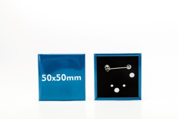 Przypinki Badziki Buttony Kwadrat 50x50mm 50szt