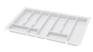 WKŁAD SZUFLADY NA SZTUĆCE ORGANIZER 80 CM BIAŁY