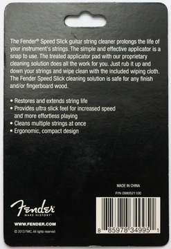 Очиститель гитарных струн Fender Speed ​​Slick