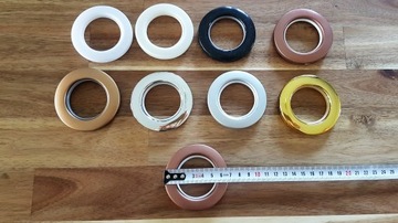 PRZELOTKI DO FIRAN ZASŁON DUŻE SZARE DO FIRAN ZASŁON KOŁA DECORING