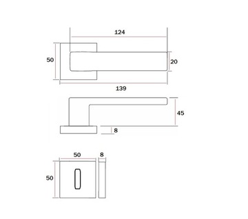 Ручка ERGO белый VELVET + розетки под ключ