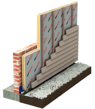 Теплоизоляция из пир-панели Enertherm Alu 120x60x 4CM