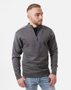 Sweter Męski Półgolf Rozsuwany Swetry 2425 -03 XXL