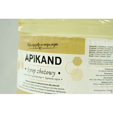 Apikand syrop zbożowy mieszanka paszowa dla pszczół syrop 13kg