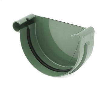 denko zaślepka rynny 125mm lewe Bryza ZIELONY