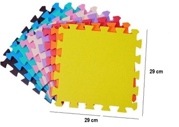 МЕГА БОЛЬШОЙ ПАЗЛ ИЗ ПЕНЫ, ЦВЕТНОЙ КОВрик, 10 шт.