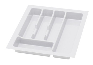 WKŁAD DO SZUFLADY NA SZTUĆCE ORGANIZER 45 CM BIAŁY