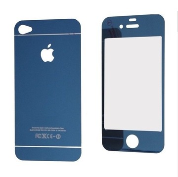 Szkło hartowane Iphone 4 4s Niebieski