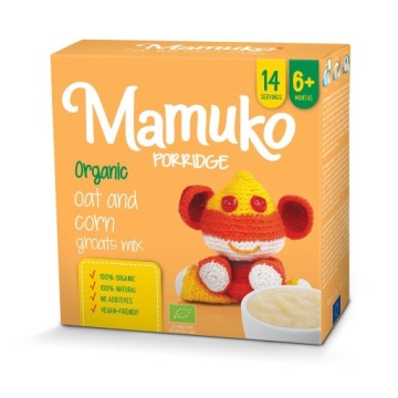 Кашка Вівсяна Кукурудзяна з Екологічних Занять UE для Дітей Mamuko 6 міс.+