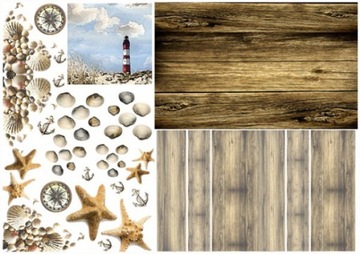 Papier Decoupage 60g RÓŻNE WZORY 153