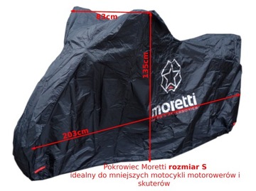 ЧЕХОЛ ДЛЯ МОТОЦИКЛА MORETTI S 203x119x83 прочный