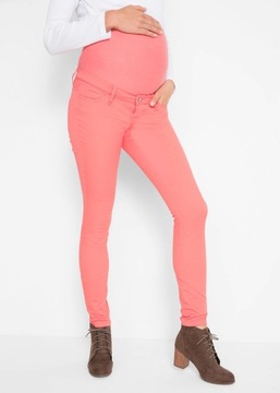 E2 БРЮКИ ДЛЯ МАТЕРИ КРЕМОВЫЕ ДЖИНСЫ С ПОЯСОМ 46/48