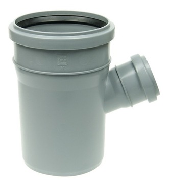 Trójnik kanalizacyjny 110 x 50 mm 67 stopni PCV PP trojak redukcyjny