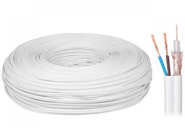 KABEL DO MONITORINGU CCTV RG-59+2x0.5 Z ZASILANIEM