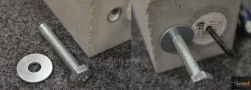 SOLED LED уличный бетонный светильник 50см
