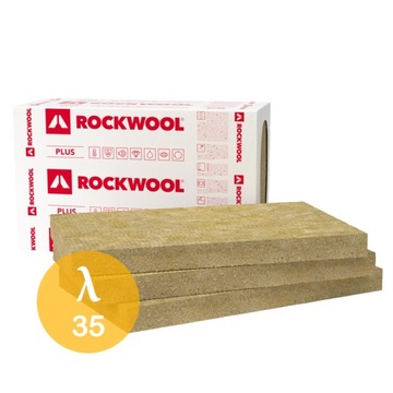 Wełna mineralna Rockwool FRONTROCK PLUS 8cm, 80mm