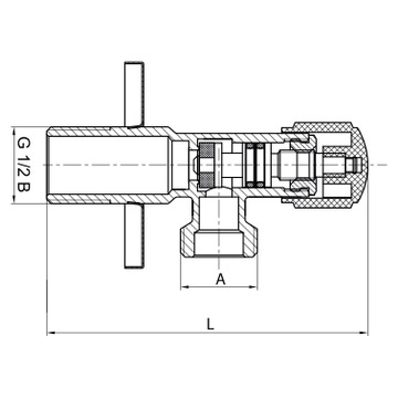 УГЛОВОЙ ЗАПОРНЫЙ КЛАПАН, ХРОМИРОВАННЫЙ, 3/8 ДЮЙМА