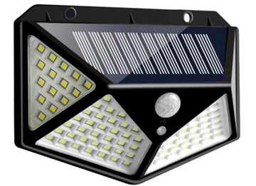 1 LAMPA SOLARNA 100 LED Z CZUJNIKI RUCH ZMIERZCH