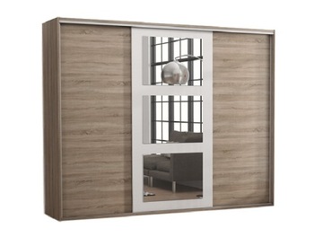 SZAFA PRZESUWNA garderoba LUSTRO 200/240/60 KOLORY