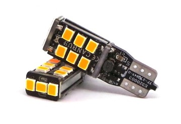 LED T10 pomarańczowa 10-18V CANBUS W5W W3W 560lm