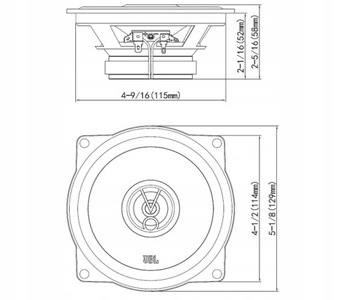 JBL Stage 2 524 Автомобильные динамики 13см/130мм 2-полосные