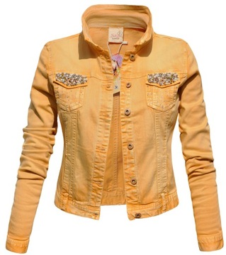 #E031 KATANA Wiosna JEANSOWA kurtka JEANS kolory M
