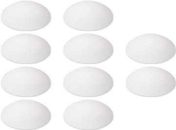 Odbojnik, stoper,odbój samoprzylepny, 10 szt biały