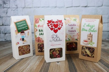 Чай в коробке С ПРИНТОМ подарок на день рождения женщине-маме для компании