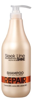 STAPIZ Восстанавливающий шампунь Sleek Line с шелком 1л