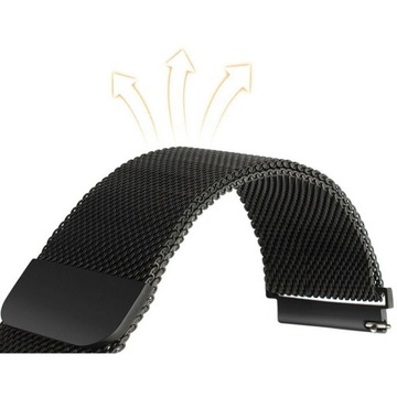 МИЛАНСКИЙ БРАСЛЕТ, РЕМЕНЬ ДЛЯ HUAWEI ЧАСОВ GT ЧЕРНЫЙ