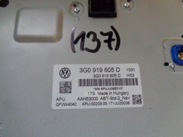 VW GOLF 7 PASSAT МОНИТОР ЭКРАННОГО ДИСПЛЕЯ 3G09196