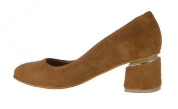 ВЫСОКИЕ СТАЛЬНЫЕ ТУФЛИ LaRoni E841/2, КРАСНАЯ ЗАМШЕВАЯ КОЖА