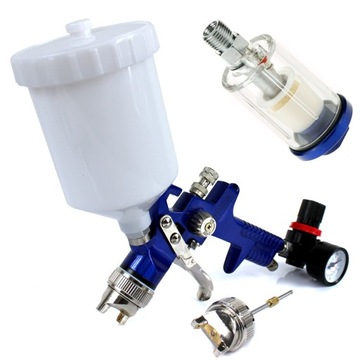PISTOLET LAKIERNICZY HVLP DYSZA 1.4 i 1.7 REDUKTOR