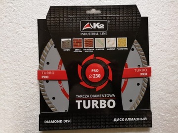 TARCZA DIAMENTOWA 230mm. TURBO PRO K2