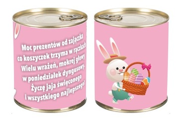 Krówki Konserwa Słodki Prezent na ZAJĄCA WIELKANOC