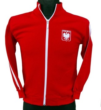 Bluza dziecięca kibica Polska ze stójką :: 146 cm