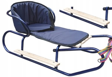 БАЗОВЫЕ САНКИ + СПИНКА + ТОЛСТЫЙ МАТРАС + РЕМЕНЬ + ПОДНОГКИ