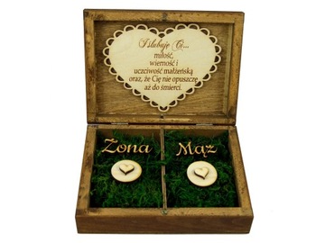 Коричневая коробочка для обручальных колец Forever Together Miracle