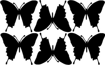 Наклейки БАБОЧКИ на оконные стекла ЦВЕТА