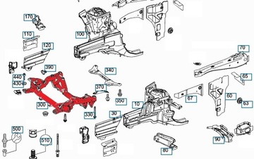 РАМА САНОК MERCEDES E-CLASS W212 09- CLS/C218 /11-